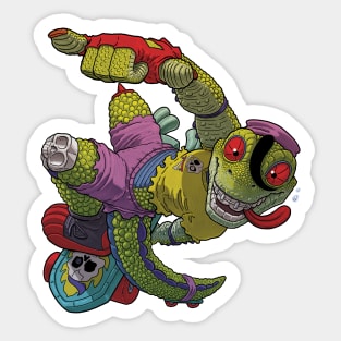 Mondo Gecko, The Mutant Skater Sticker